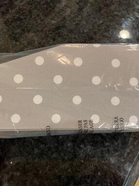 PB Teen Jane Beauty Collection 8 Compartment Organizer Grey and White Polka Dot
